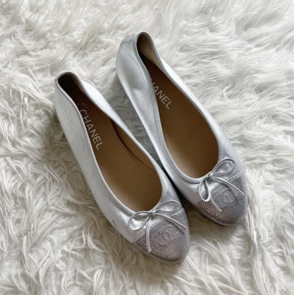 Silver Metallic Flats